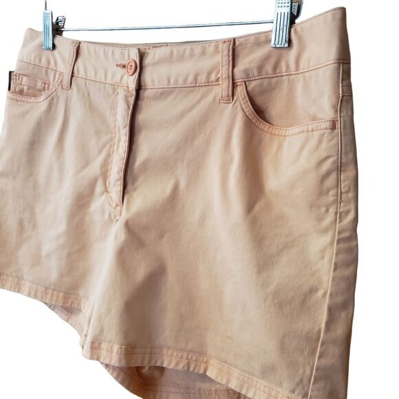 Covington Stretch Women's Shorts Orange Pockets Cotton Blend 4.5" Inseam - Picture 3 of 7